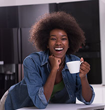 about female web designer smiling female web designer